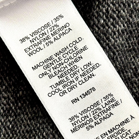 VINEYARD VINES Men'sFair Isle Crew Charcoal Heather Long Sleeve Sweater--S - Picture 9 of 11